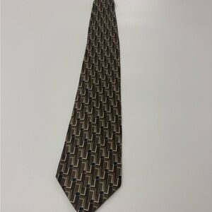 Stafford Silk Men’s Tie (Dark Brown Pattern)